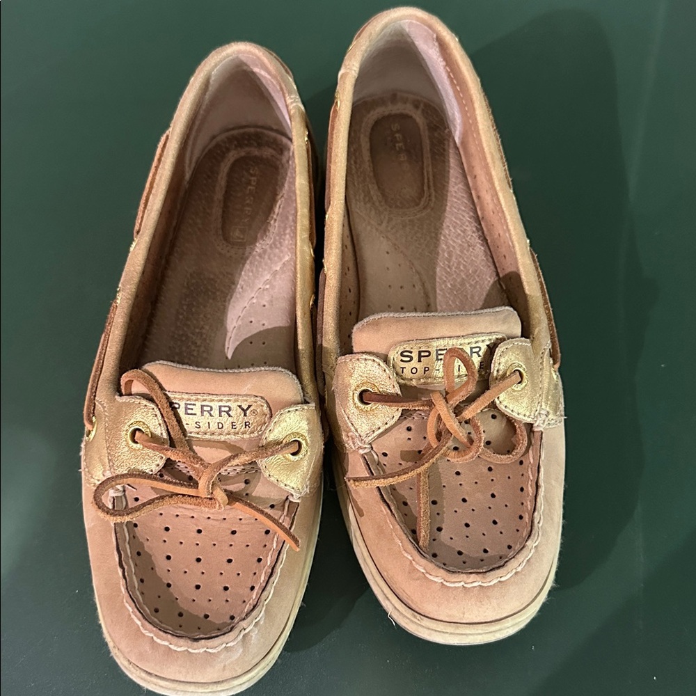 Sperry Light Brown Boat Shoes